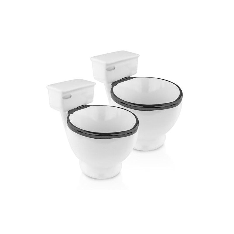 Fairly Odd Novelties FON-10036-2PK Fi Toilet Bowl Hilarious Funny White