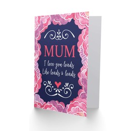 Love You Loads, Like Loads And Loads - Cute Mothers Day/Birthday Card