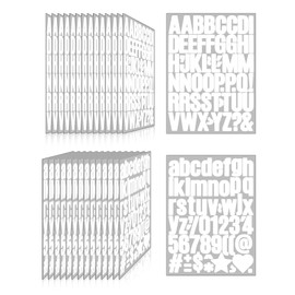 Llewyn 1635 Pieces 30 Sheets Letter Stickers,Vinyl Mailbox Numbers Alphabet Stickers,Self Adhesive Waterproof Decals for Mailbox,Bulletin Board,Window,Door,Sign,Address Number(1Inch White)