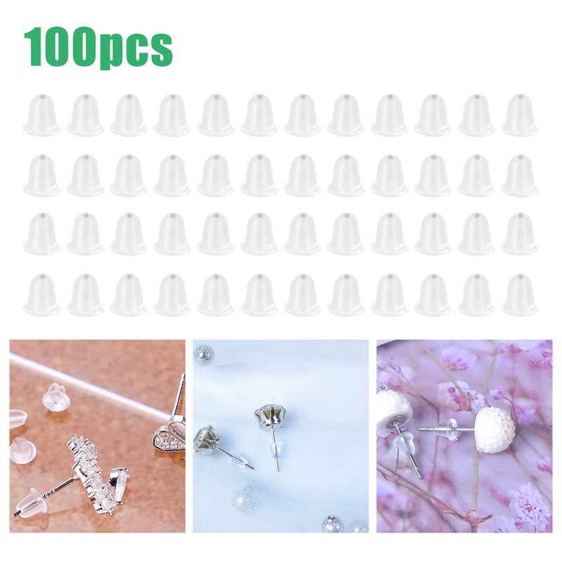 Earring Hooks Set, 100 Pieces 925 Silver Earring Hooks, 100