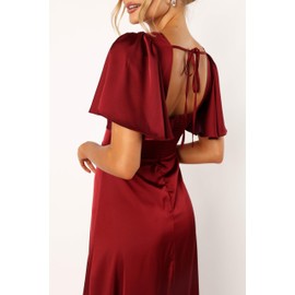 Petal & Pup Women's Casper Maxi Dress, Wine