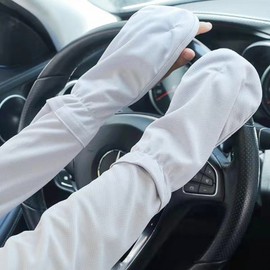 Summer UV Protection Hand and Arm Cooling Sleeves for Driving and Golf Arm Sleeve Gray 3ea