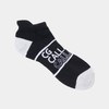 Callaway C24193102 Men's Ankle Socks, Antibacterial, Deodorizing, Line Logo Pattern,