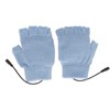 USB Heating Gloves Full Finger Half Fingerless Double Sided Heating