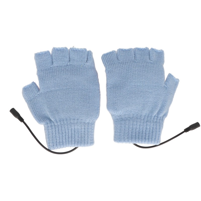 USB Heating Gloves Full Finger Half Fingerless Double Sided Heating