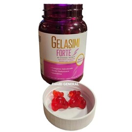 Gelasimi Forte Gummies (60ct) with Hydrolyzed Collagen, Biotin & Keratin | Dietary Supplement for Hair, Nail & Skin Health | Beauty, Fitness & Wellness Support