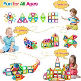 Morkka Magnetic Building Blocks, Magnet Construction Block Pieces, Educational Toy Set, Creative Toy Car