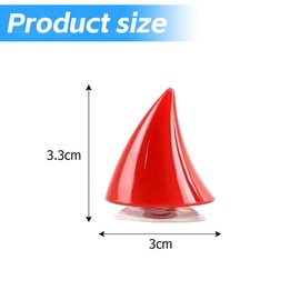 CGEAMDY Pack of 2 Motorcycle Helmet Horns Rubber Motorcycle Helmet Horns Decoration Red