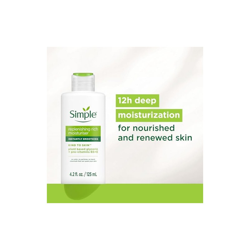 Simple Crema Hidratante Facial Replenishing Rich 2512 89968 Gramos 119