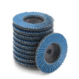 BEASAFY 10 Stück Fächerscheiben, Ø 76mm Schleifscheibe Korn 40, Schleifscheiben für Winkelschleifer, Lamellenscheiben Schleifmopteller Schruppscheibe für Metall Holz