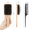 Hair Brush Boar Bristle Hairbrush for Thick Curly Thin Long