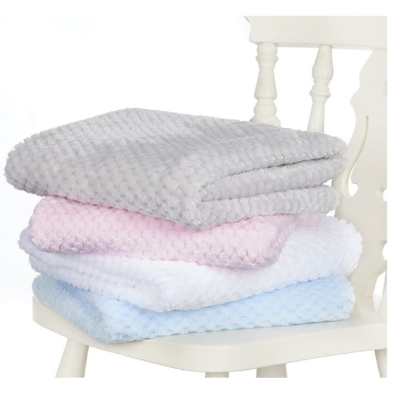 Baby SUPER SOFT Luxury WAFFLE Blanket (75 x 100cm) (Burgundy)