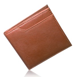 Aplosm Genuine Cow Leather Mini Wallet, Soft, Men's Bifold Thin Wallet, Small Wallet, Bifold Wallet, Men's, Brown