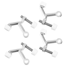 TEHAUX 4pcs Door Top Home Door Stopper Door Hinge Door Stop Anti-Collision Stopper Hinge Pin Door Stops Heavy Duty Hinges Door Stopper Hinge Door Protector Bumper Door Holder Zinc Alloy