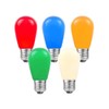 Novelty Lights 25 Pack S14 Outdoor Patio Edison Replacement Bulbs,