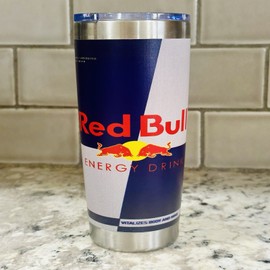 Stainless YETI 20 OZ RED BULL ENERGY DRINK TUMBLER CUP + MAG SLIDER LID