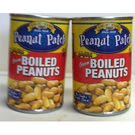 Peanut Patch Cajun Green Boiled Peanuts Red Two 13.5 Oz. Cans
