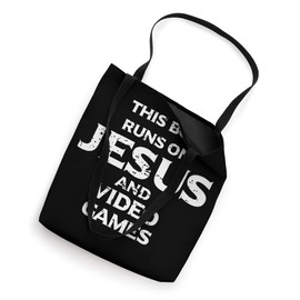 Jesus And Video Games Religious Christian Faith Boy Gift Tote Bag