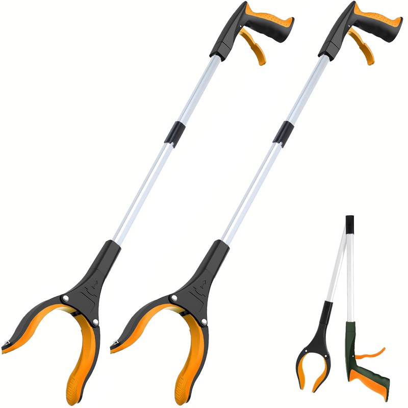 Grabber Reacher Tool - 32” Extra Long Foldable Gripper and