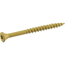 Deck Plus 48418 Wood Screws #10 x 3", Tan, 1lb Box