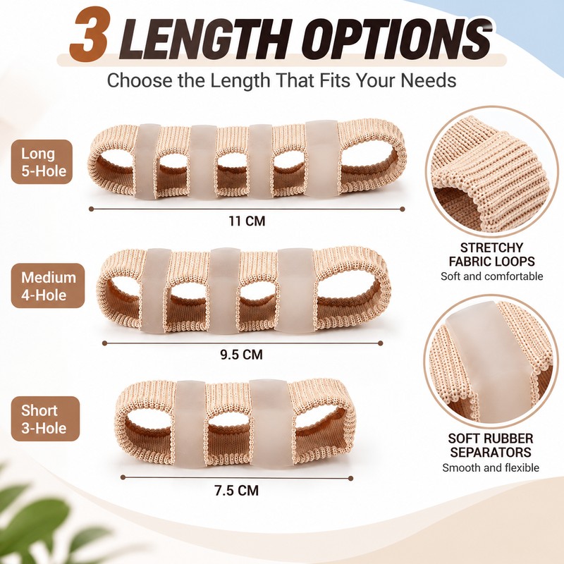 Toe Separator for Daily Foot Care – Stretchy 3, 4