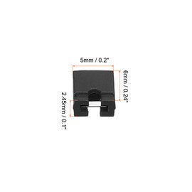sourcing map 2.54 mm jumper cap, standard circuit boards, jumper caps, shunts, short circuit connection, pin blocks, black, pack of 50