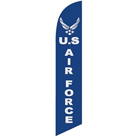US Air Force Feather Banner Swooper Flag, Replacement Flag Only