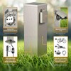 ledscom.de ledscom.de Garten Steckdosens?ule Polly f1r au?en, IP44, 2-Fach, Edelstahl,