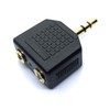 DRUT 3.5mm Stereo Jack to Twin 3.5mm Sockets Splitter Speaker,