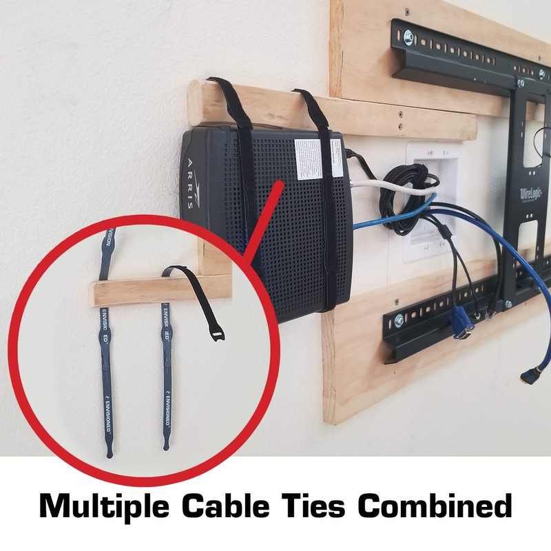 Reusable Cable Ties 1/2" x 8" for Cable Management and