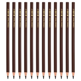 PATIKIL Coffee Colored Pencils Set,12 Pcs Oil Color Pencils Wooden Coloring Drawing Pencil for Artists Art Painting