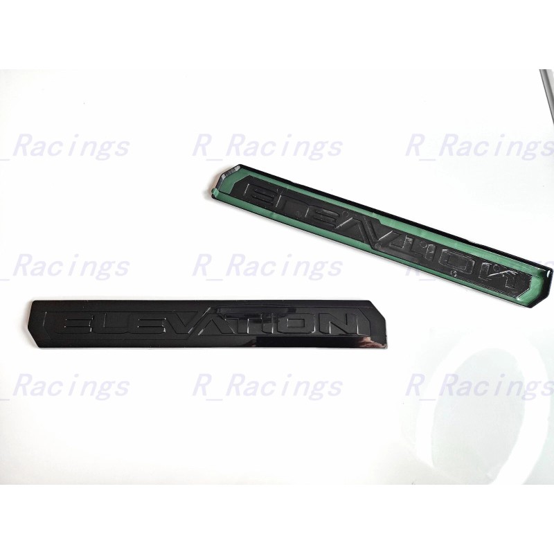 GMC Overlay 4PCS Gloss black Door Rear Sierra Elevation Emblem