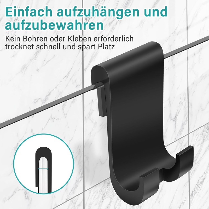 Shower Squeegee, Squeegee Shower with Stainless Steel Core, Shower Squeegee
