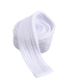 Prasacco Robe Belt White Robe Tie Cotton Robe Strap Bathrobe Belt Replacement Bathrobe Tie Waist Belt Robe Belt Replacement, 70.86 x 1.96 inch