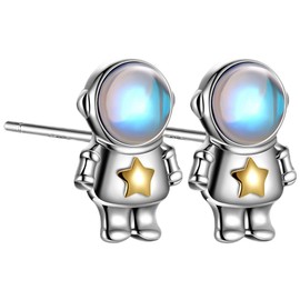 Baluue Elegant Astronaut Earrings for Women Stylish Lightweight Drop Earrings for Everyday Wear Unique for Teen Girls