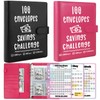 100 Envelopes Money Saving Challenge Binder, 2 Pcs 2026 New