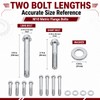 12 PCS M10-1.5 Engine Stand Bolt Kit Compatible with LS