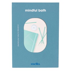 Mello Mindful Bath | Entspannungsgeschenke für Frauen & Achtsamkeit Geschenke für Frauen | Wasserdichtes Notizbuch & Räucherstäbchen | Selbstpflege-Tagebuch & Räucherstäbchenhalter | Geschenke für