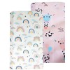 Cot Bed Fitted Sheets 120 x 60cm for Girl Boys