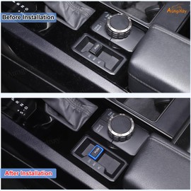 Aunginsy Car 4WD Mode Switch PUSH Button Cover Trim Compatible with Toyota Tundra 2022-2024 2025 Center Console 4WD Four-Wheel Drive Gear Shift Panel Frame Differential Shift Protector ABS Accessories