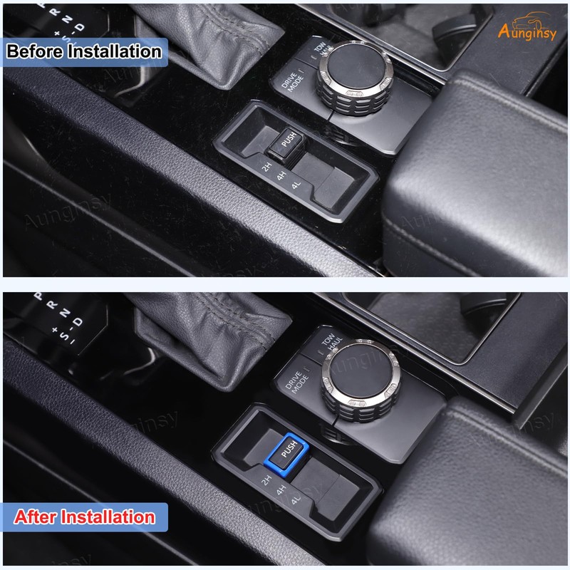 Aunginsy Car 4WD Mode Switch PUSH Button Cover Trim Compatible