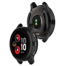 LOKEKE Compatible with Garmin Venu 2 Plus Protective Case Cover, TPU Protective Case Cover Shell for Garmin Venu 2 Plus(TPU Black)