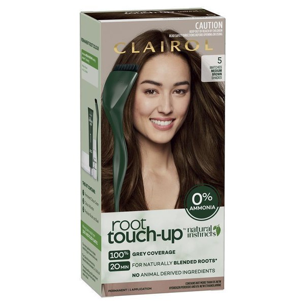 Clairol Root Touch Up Natural Instincts 5 Medium Brown Permanent Hair Colour