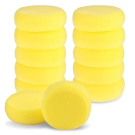12 Pcs Round Painting Sponges 2.95 inch Yellow Artist Sponges Watercolor Sponges Synthetic Sponges for Face Painting Pottery Ceramics Art Crafts,Painting Sponge,Sponge Round Yellow