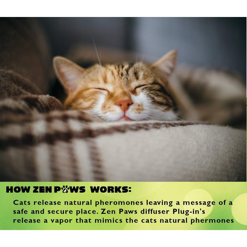 Zenpaws Upgraded No Scent - Diffuser Cat Relaxant Refill -