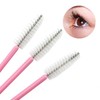 50 Pink White Eyelash Brushes Mascara Wand 3ea