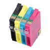 4Pcs Printer Cartridge BK C M Y Clear Fadeless Print