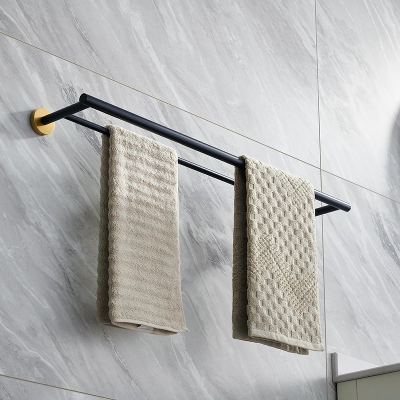Miyili 30-Inch Bathroom Double Towel Bar SUS 304 Stainless Steel