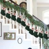Christmas Stocking – Green A-Z Letter Hanging Christmas Stockings, Christmas