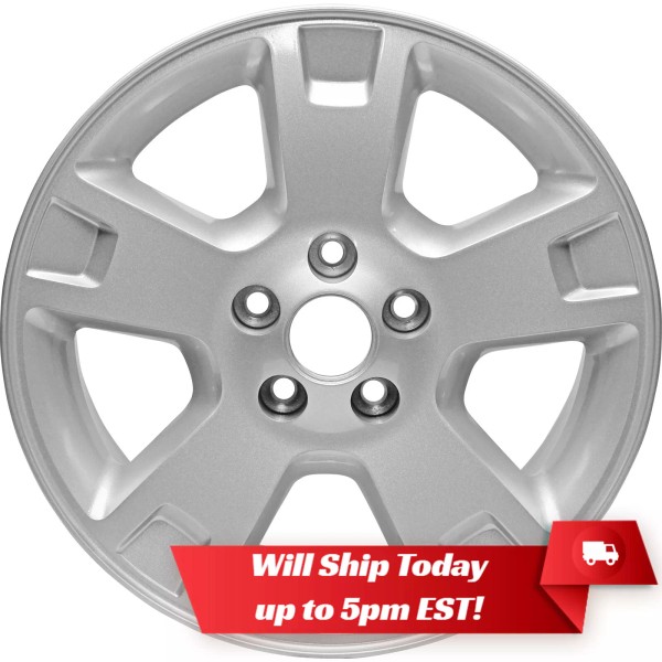 Aftermarket New 17" All Silver Painted Alloy Wheel Rim for